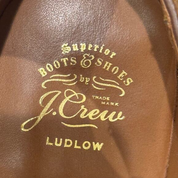 J. Crew Men\'s Ludlow Derbys Dress Shoes Lace Up in Snuff Suede Size 9 main image 8